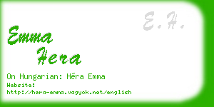 emma hera business card