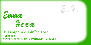 emma hera business card